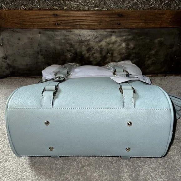 NWT Dooney & Bourke Sorrento Dusty Blue Satchel - Picture 7 of 14